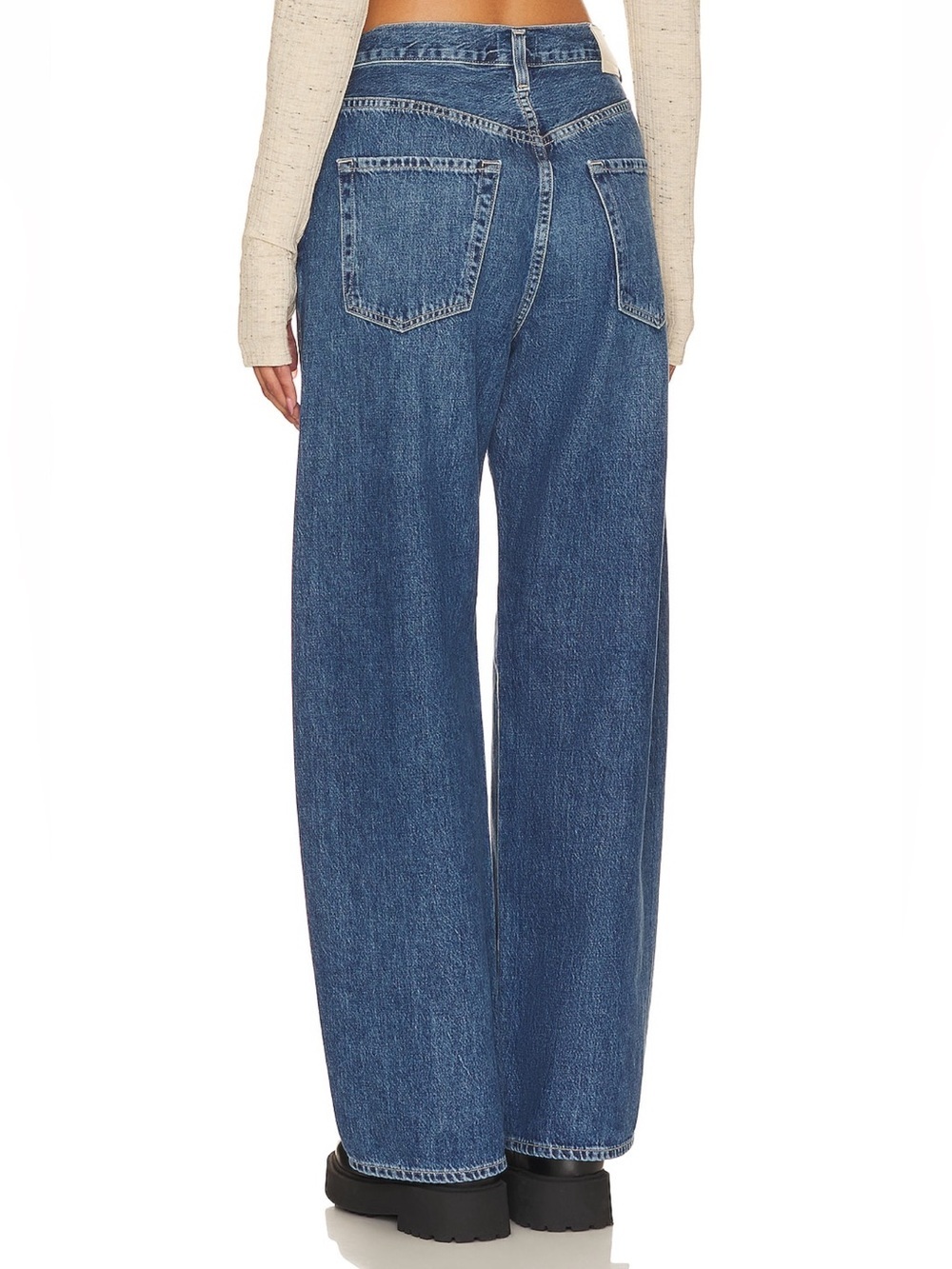 Citizens of Humanity Brynn Trouser Jeans in Atlantis Size 27 Drawstring Wide Leg - Picture 4 of 15
